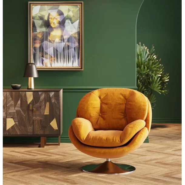 swivel_armchair_cosy_ambe_1.webp Outlet KARE Design Swivel Armchair Cosy Amber