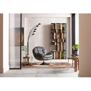 Best KARE Design Swivel Armchair Cosy Grey