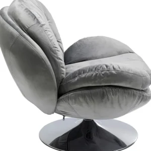 Best KARE Design Swivel Armchair Cosy Grey