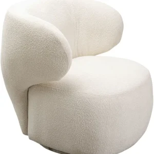 New KARE Design Swivel Armchair Elite Cream
