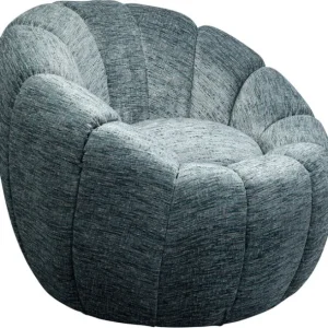 Clearance KARE Design Swivel Armchair Fiori Blue