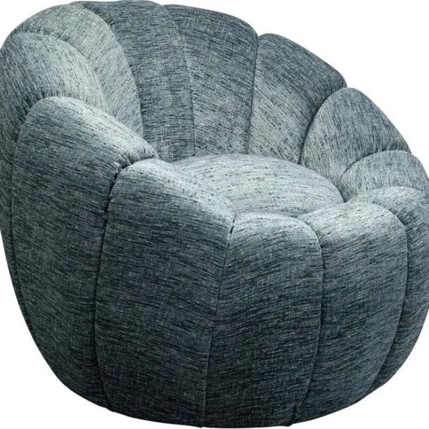 swivel_armchair_fiori_blu_1.webp Clearance KARE Design Swivel Armchair Fiori Blue