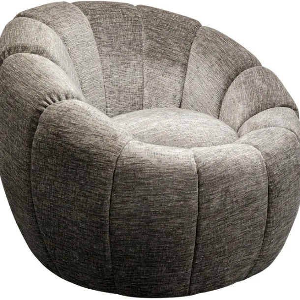 swivel_armchair_fiori_gre_1.webp Sale KARE Design Swivel Armchair Fiori Grey