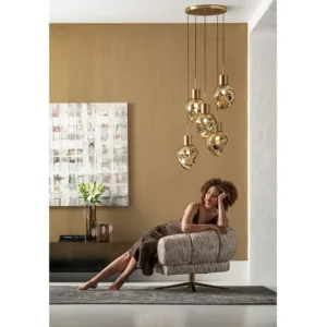 Best KARE Design Swivel Armchair Janno Beige