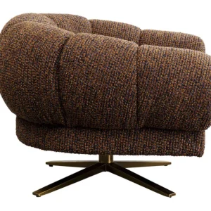 Fashion KARE Design Swivel Armchair Janno Brown