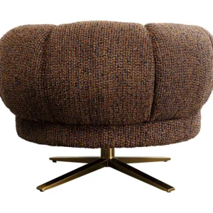 Fashion KARE Design Swivel Armchair Janno Brown