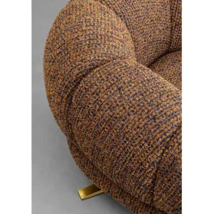 Fashion KARE Design Swivel Armchair Janno Brown