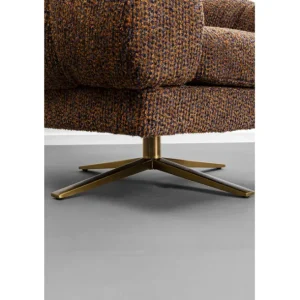 Fashion KARE Design Swivel Armchair Janno Brown