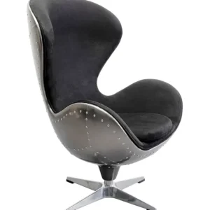 Sale KARE Design Swivel Armchair Lounge Black Graphit