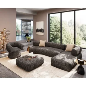 Outlet KARE Design Swivel Armchair Maye Bow Grey