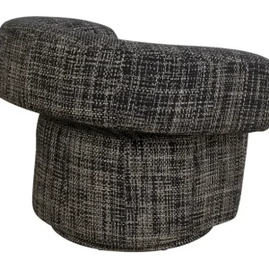 Outlet KARE Design Swivel Armchair Maye Bow Grey