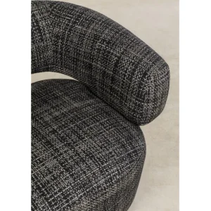 Outlet KARE Design Swivel Armchair Maye Bow Grey