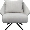 Discount KARE Design Swivel Armchair Milo Beige