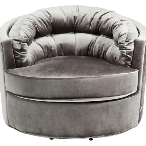 Outlet KARE Design Swivel Armchair Music Hall Grey