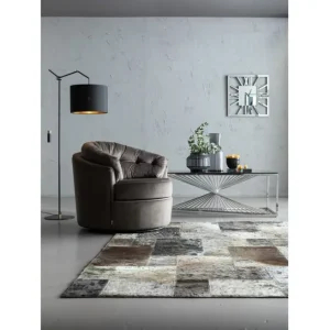 Outlet KARE Design Swivel Armchair Music Hall Grey