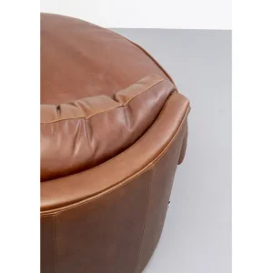 Outlet KARE Design Swivel Armchair Music Hall Leather Brown