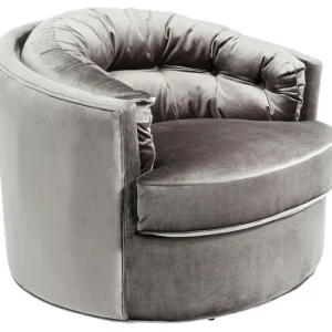 Outlet KARE Design Swivel Armchair Music Hall Grey