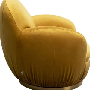 Hot KARE Design Swivel Armchair Nube Yellow