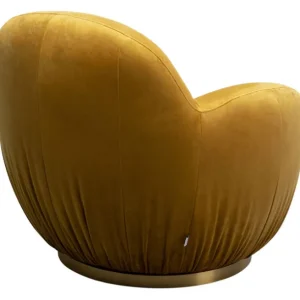 Hot KARE Design Swivel Armchair Nube Yellow