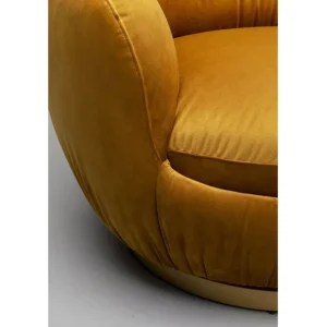 Hot KARE Design Swivel Armchair Nube Yellow