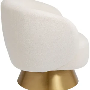 New KARE Design Swivel Armchair Orion White
