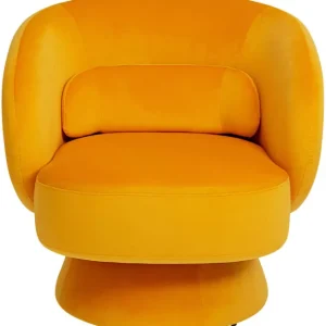 Clearance KARE Design Swivel Armchair Orion Yellow