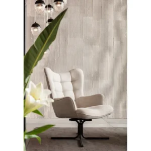 Hot KARE Design Swivel Armchair Oscar Cream