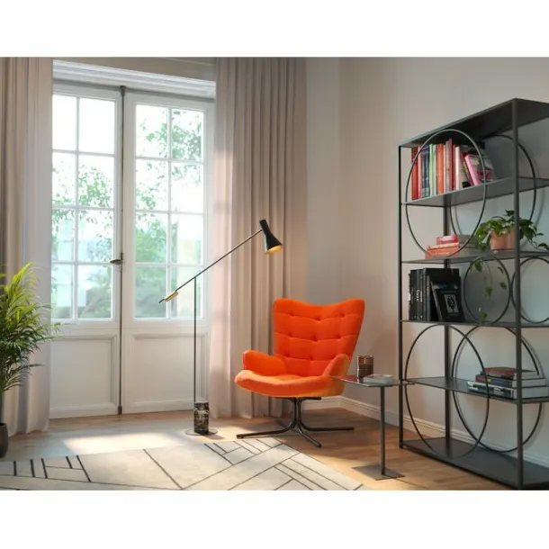 swivel_armchair_oscar_vel_1.webp Clearance KARE Design Swivel Armchair Oscar Velvet Orange