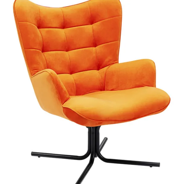 swivel_armchair_oscar_vel_2.webp Clearance KARE Design Swivel Armchair Oscar Velvet Orange