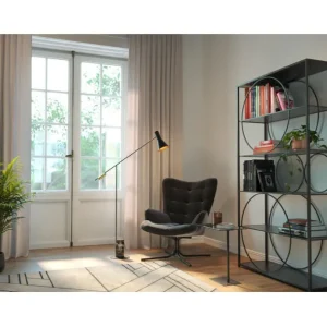 Fashion KARE Design Swivel Armchair Oscar Velvet Black
