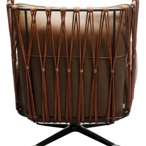 Fashion KARE Design Swivel Armchair Paradiso Brown