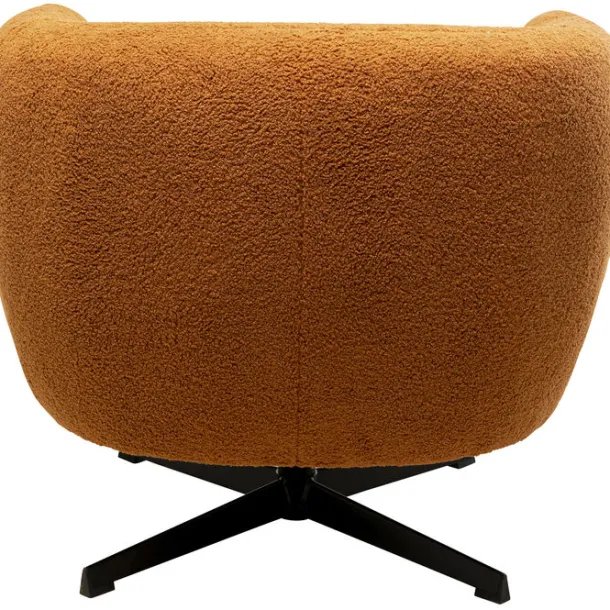swivel_armchair_peony_fuz_4.webp Outlet KARE Design Swivel Armchair Peony Fuzzy Caramello