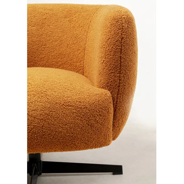 swivel_armchair_peony_fuz_6.webp Outlet KARE Design Swivel Armchair Peony Fuzzy Caramello