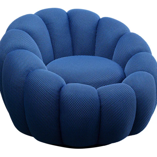 swivel_armchair_peppo_blo_1-6.webp Clearance KARE Design Swivel Armchair Peppo Bloom Blue