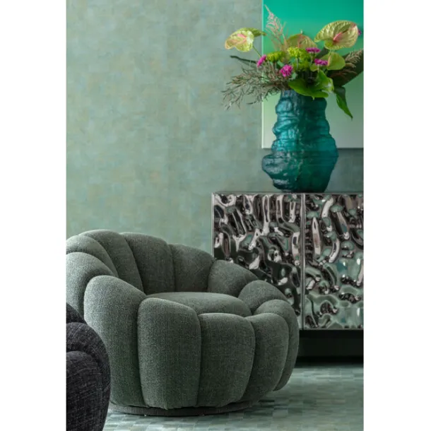 swivel_armchair_peppo_blo_1.webp Best KARE Design Swivel Armchair Peppo Bloom Melange Green