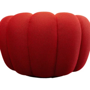 Best KARE Design Swivel Armchair Peppo Bloom Red