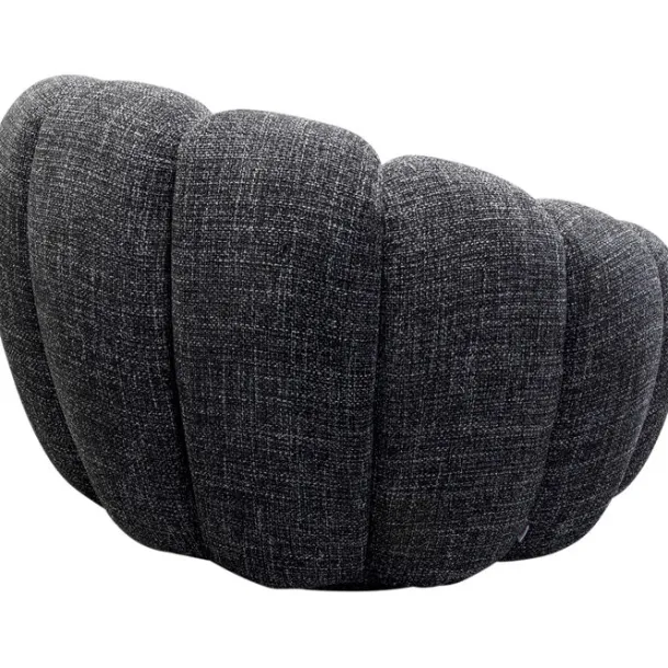 swivel_armchair_peppo_blo_3-3.webp Clearance KARE Design Swivel Armchair Peppo Bloom Melange Black