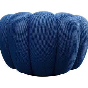 Clearance KARE Design Swivel Armchair Peppo Bloom Blue
