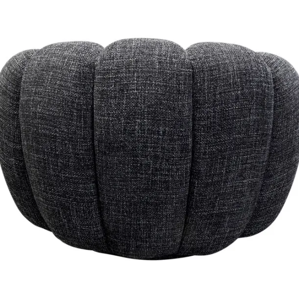 swivel_armchair_peppo_blo_4-3.webp Clearance KARE Design Swivel Armchair Peppo Bloom Melange Black
