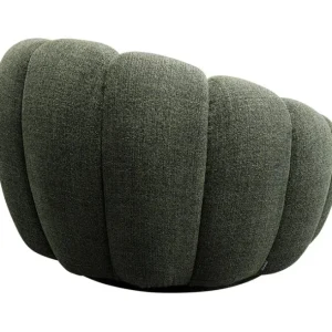 Best KARE Design Swivel Armchair Peppo Bloom Melange Green