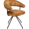 Clearance KARE Design Swivel Chair Arabella Orange