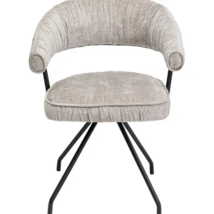 Hot KARE Design Swivel Chair Arabella Silver