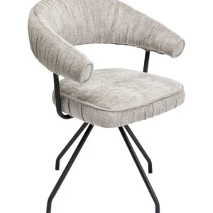 Hot KARE Design Swivel Chair Arabella Silver