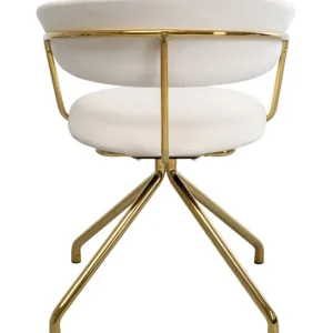 New KARE Design Swivel Chair Belle Velvet Cream