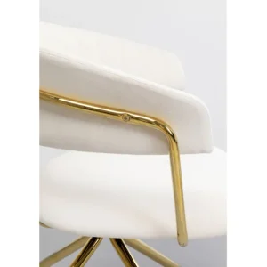 New KARE Design Swivel Chair Belle Velvet Cream
