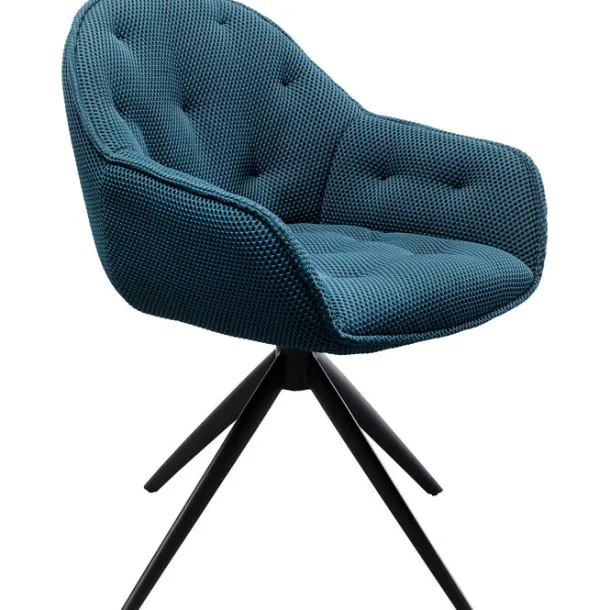 swivel_chair_carlito_mesh_2.webp Best KARE Design Swivel Chair Carlito Mesh Bluegreen