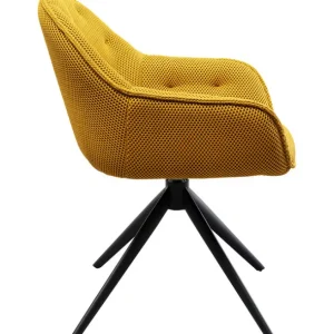 Discount KARE Design Swivel Chair Carlito Mesh Yellow