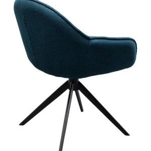 Best KARE Design Swivel Chair Carlito Mesh Bluegreen