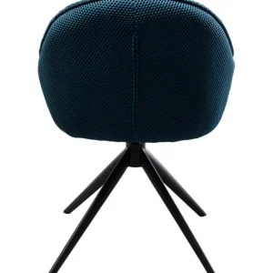 Best KARE Design Swivel Chair Carlito Mesh Bluegreen