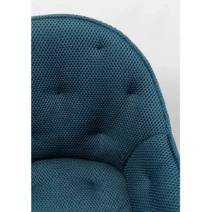 Best KARE Design Swivel Chair Carlito Mesh Bluegreen